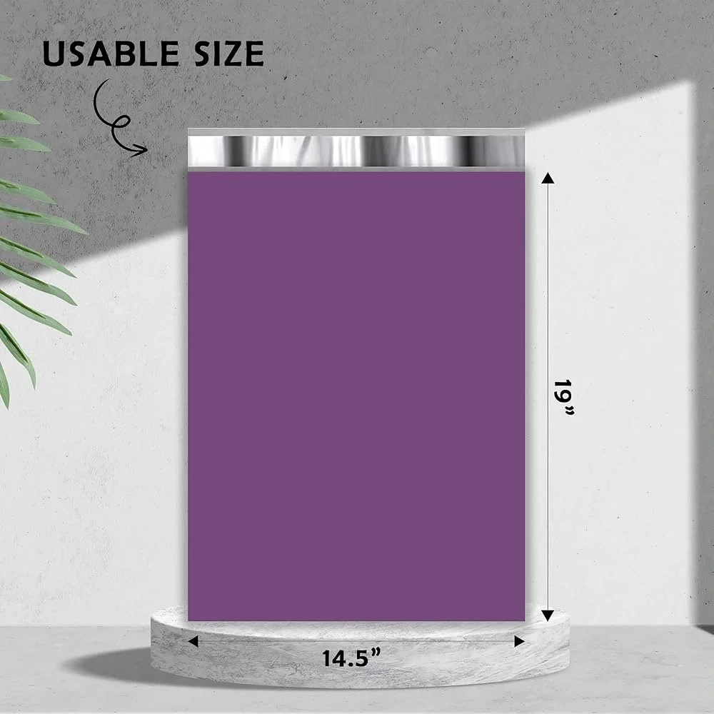 20 Poly Mailer Value Pack - Purple (14.5x19”) Qty 20